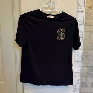 Sandro Navy T-Shirt